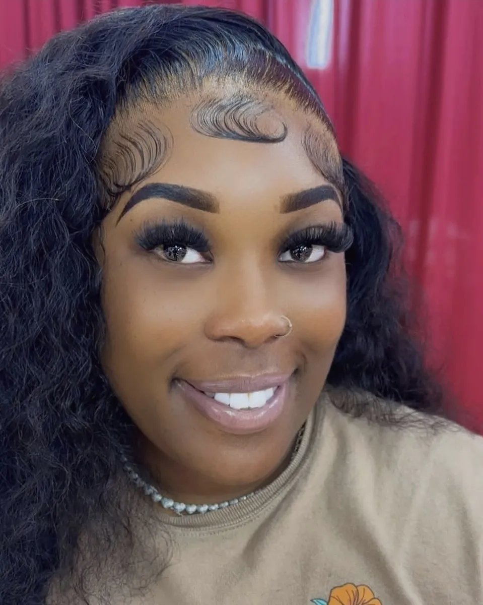 Healed ombré brow result with soft, natural definition